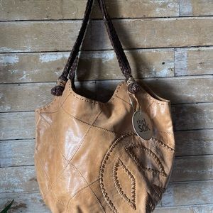 The Sak Hobo Leather Bag with long strap